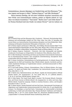 Bild der Seite - 9 - in Existentialismus in Österreich - Kultureller Transfer und literarische Resonanz