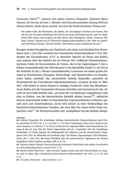 Bild der Seite - 76 - in Existentialismus in Österreich - Kultureller Transfer und literarische Resonanz
