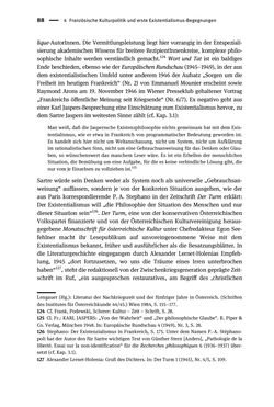 Image of the Page - 88 - in Existentialismus in Österreich - Kultureller Transfer und literarische Resonanz