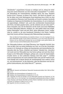 Image of the Page - 89 - in Existentialismus in Österreich - Kultureller Transfer und literarische Resonanz