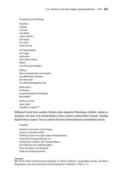 Image of the Page - 187 - in Existentialismus in Österreich - Kultureller Transfer und literarische Resonanz