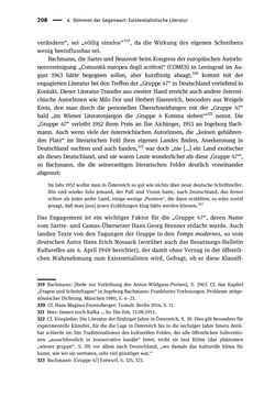 Bild der Seite - 208 - in Existentialismus in Österreich - Kultureller Transfer und literarische Resonanz