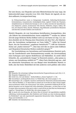 Bild der Seite - 215 - in Existentialismus in Österreich - Kultureller Transfer und literarische Resonanz