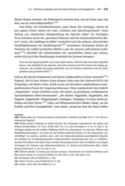 Bild der Seite - 223 - in Existentialismus in Österreich - Kultureller Transfer und literarische Resonanz