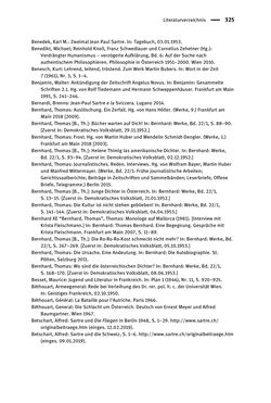 Bild der Seite - 325 - in Existentialismus in Österreich - Kultureller Transfer und literarische Resonanz