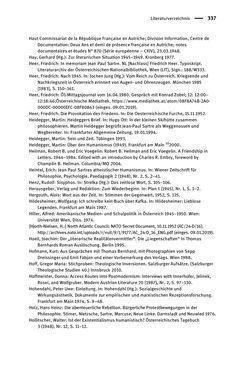 Bild der Seite - 337 - in Existentialismus in Österreich - Kultureller Transfer und literarische Resonanz