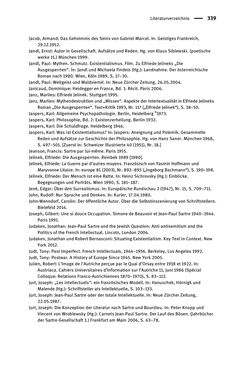 Bild der Seite - 339 - in Existentialismus in Österreich - Kultureller Transfer und literarische Resonanz