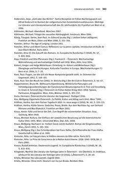Bild der Seite - 341 - in Existentialismus in Österreich - Kultureller Transfer und literarische Resonanz