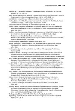 Image of the Page - 359 - in Existentialismus in Österreich - Kultureller Transfer und literarische Resonanz