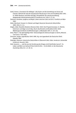 Image of the Page - 364 - in Existentialismus in Österreich - Kultureller Transfer und literarische Resonanz