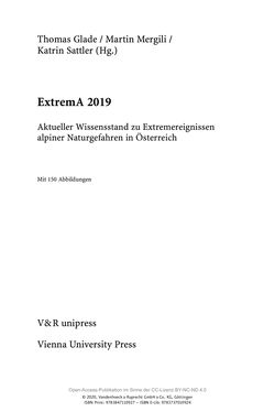 Bild der Seite - (000005) - in ExtremA 2019 - Aktueller Wissensstand zu Extremereignissen alpiner Naturgefahren in Österreich