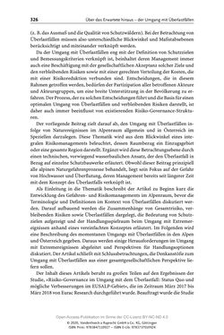 Bild der Seite - 326 - in ExtremA 2019 - Aktueller Wissensstand zu Extremereignissen alpiner Naturgefahren in Österreich