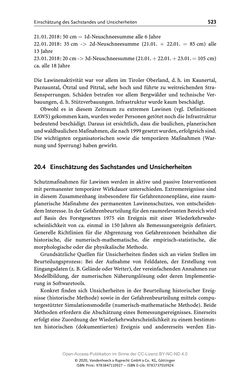 Image of the Page - 523 - in ExtremA 2019 - Aktueller Wissensstand zu Extremereignissen alpiner Naturgefahren in Österreich