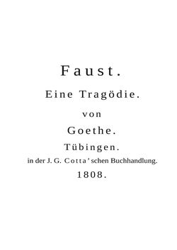 Image of the Page - (000003) - in Faust. - Eine Tragödie., Volume 1