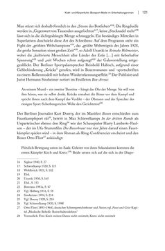 Image of the Page - 121 - in FAUST UND GEIST - Literatur und Boxen zwischen den Weltkriegen