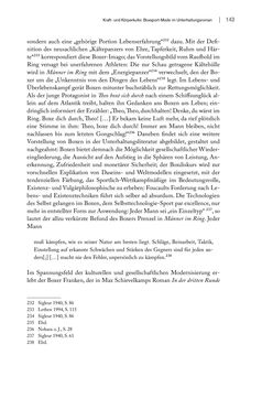 Bild der Seite - 143 - in FAUST UND GEIST - Literatur und Boxen zwischen den Weltkriegen