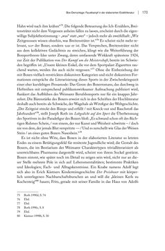 Bild der Seite - 173 - in FAUST UND GEIST - Literatur und Boxen zwischen den Weltkriegen