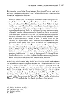 Image of the Page - 187 - in FAUST UND GEIST - Literatur und Boxen zwischen den Weltkriegen