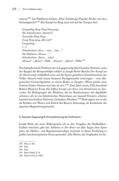 Image of the Page - 220 - in FAUST UND GEIST - Literatur und Boxen zwischen den Weltkriegen