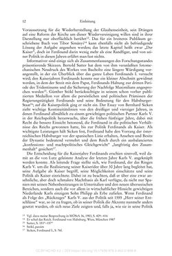Bild der Seite - 12 - in Ferdinand I. als Kaiser - Politik und Herrscherauffassung des Nachfolgers Karls V.