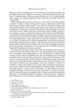 Bild der Seite - 23 - in Ferdinand I. als Kaiser - Politik und Herrscherauffassung des Nachfolgers Karls V.