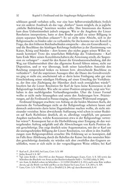 Image of the Page - 32 - in Ferdinand I. als Kaiser - Politik und Herrscherauffassung des Nachfolgers Karls V.