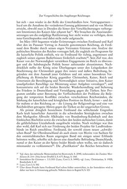 Image of the Page - 37 - in Ferdinand I. als Kaiser - Politik und Herrscherauffassung des Nachfolgers Karls V.