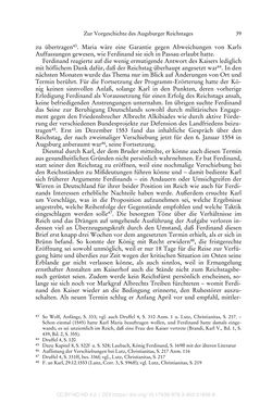 Bild der Seite - 39 - in Ferdinand I. als Kaiser - Politik und Herrscherauffassung des Nachfolgers Karls V.