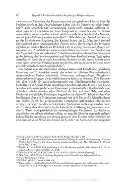 Bild der Seite - 62 - in Ferdinand I. als Kaiser - Politik und Herrscherauffassung des Nachfolgers Karls V.