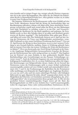 Bild der Seite - 71 - in Ferdinand I. als Kaiser - Politik und Herrscherauffassung des Nachfolgers Karls V.