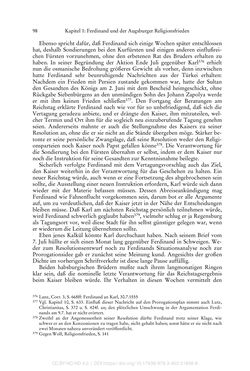 Image of the Page - 98 - in Ferdinand I. als Kaiser - Politik und Herrscherauffassung des Nachfolgers Karls V.