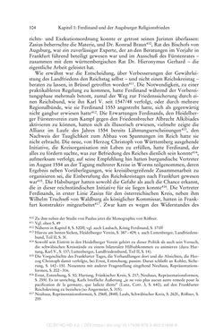Bild der Seite - 104 - in Ferdinand I. als Kaiser - Politik und Herrscherauffassung des Nachfolgers Karls V.