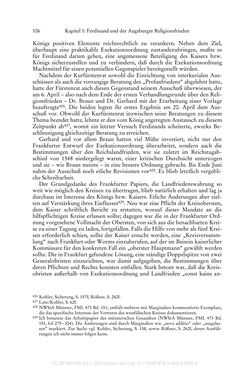 Image of the Page - 106 - in Ferdinand I. als Kaiser - Politik und Herrscherauffassung des Nachfolgers Karls V.