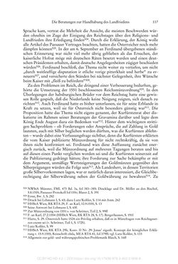 Image of the Page - 117 - in Ferdinand I. als Kaiser - Politik und Herrscherauffassung des Nachfolgers Karls V.