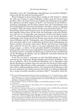 Image of the Page - 135 - in Ferdinand I. als Kaiser - Politik und Herrscherauffassung des Nachfolgers Karls V.