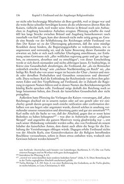 Image of the Page - 136 - in Ferdinand I. als Kaiser - Politik und Herrscherauffassung des Nachfolgers Karls V.