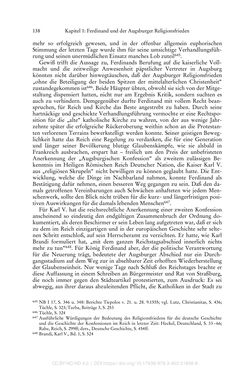 Bild der Seite - 138 - in Ferdinand I. als Kaiser - Politik und Herrscherauffassung des Nachfolgers Karls V.