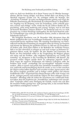 Image of the Page - 173 - in Ferdinand I. als Kaiser - Politik und Herrscherauffassung des Nachfolgers Karls V.