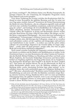 Image of the Page - 181 - in Ferdinand I. als Kaiser - Politik und Herrscherauffassung des Nachfolgers Karls V.