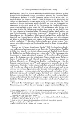 Image of the Page - 183 - in Ferdinand I. als Kaiser - Politik und Herrscherauffassung des Nachfolgers Karls V.