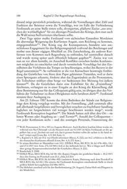 Image of the Page - 188 - in Ferdinand I. als Kaiser - Politik und Herrscherauffassung des Nachfolgers Karls V.