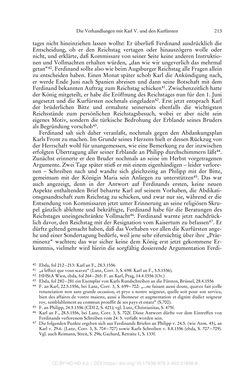 Image of the Page - 213 - in Ferdinand I. als Kaiser - Politik und Herrscherauffassung des Nachfolgers Karls V.