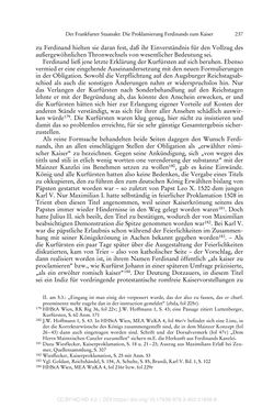 Bild der Seite - 237 - in Ferdinand I. als Kaiser - Politik und Herrscherauffassung des Nachfolgers Karls V.