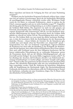 Image of the Page - 241 - in Ferdinand I. als Kaiser - Politik und Herrscherauffassung des Nachfolgers Karls V.