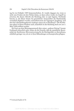 Image of the Page - 254 - in Ferdinand I. als Kaiser - Politik und Herrscherauffassung des Nachfolgers Karls V.