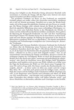 Image of the Page - 260 - in Ferdinand I. als Kaiser - Politik und Herrscherauffassung des Nachfolgers Karls V.
