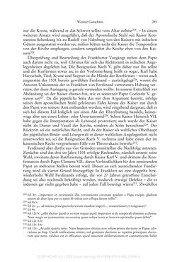 Image of the Page - 285 - in Ferdinand I. als Kaiser - Politik und Herrscherauffassung des Nachfolgers Karls V.