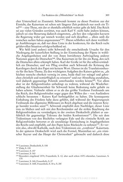 Image of the Page - 309 - in Ferdinand I. als Kaiser - Politik und Herrscherauffassung des Nachfolgers Karls V.