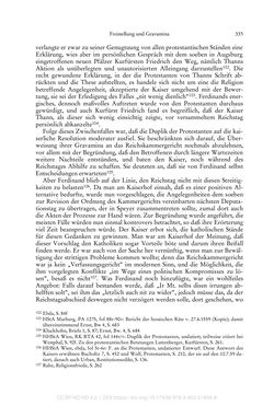 Image of the Page - 335 - in Ferdinand I. als Kaiser - Politik und Herrscherauffassung des Nachfolgers Karls V.