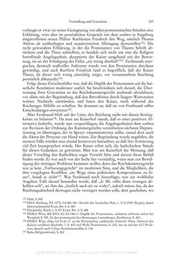 Image of the Page - 335 - in Ferdinand I. als Kaiser - Politik und Herrscherauffassung des Nachfolgers Karls V.